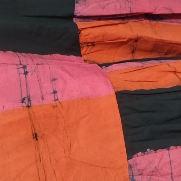 Osei Duro Marian Dress In Carmine Hand Dyed Batiked In Ghana Brand New S - Picture 9 of 10